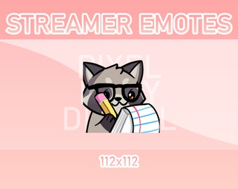 Animated Twitch, Discord and Kick Emotes - Animated Raccoon Notes