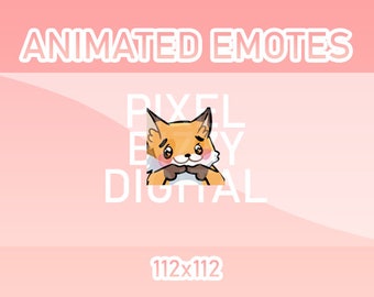 Animated Twitch, Discord and Kick Emotes - Animated Fox Shy