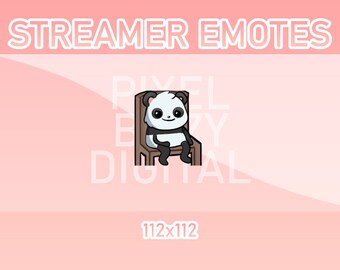 Animated Twitch, Discord and Kick Emotes - Animated Panda Sit