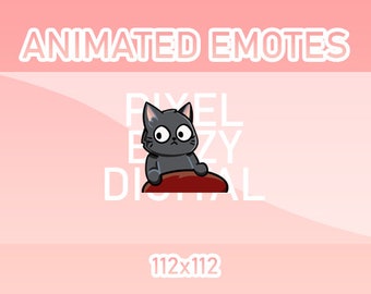 Animated Twitch, Discord and Kick Emotes - Animated Black Cat Mod Check