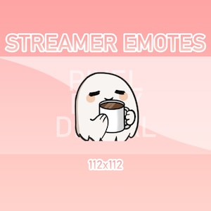 Emotes animés Twitch, Discord et Kick - Café fantôme animé