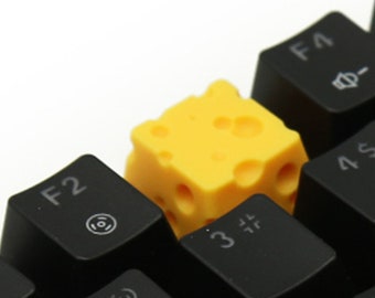 Cheese Keycaps, Esc Keycap, Resin keycaps, Shift Keyboard Cap, Handmade Keyboard Caps, SA Keyboard Caps, Customizable Keycaps