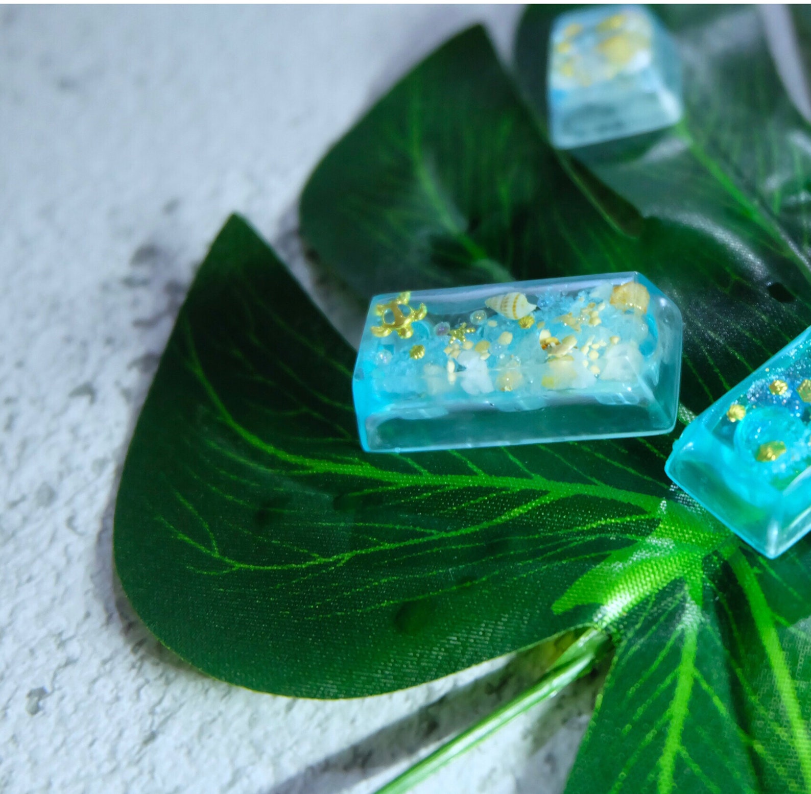 Blue Keycaps Artisan Keycap Mechanical Keyboard Caps Etsy