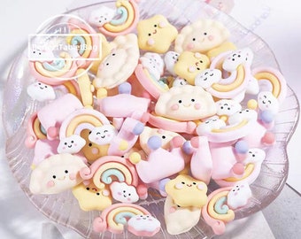 Mixed Cute  Resin Charms, Slime Resin Charms, Flat Back Charms, Kawaii Resin Cabochons, DIY Crafts, Phone Case Decorations