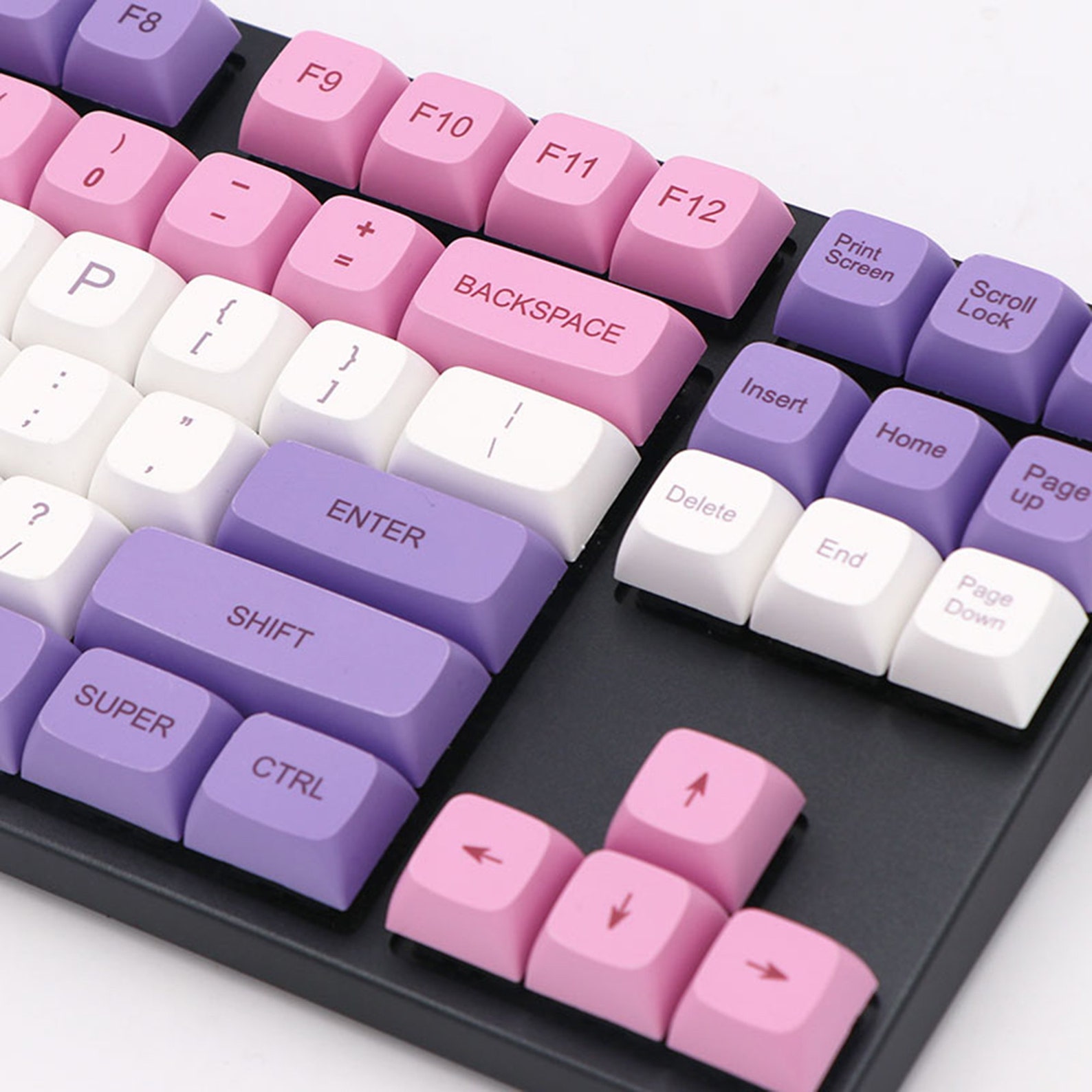 Purple Keycaps Set PBT Keycap Color Keycap GKA Height Etsy