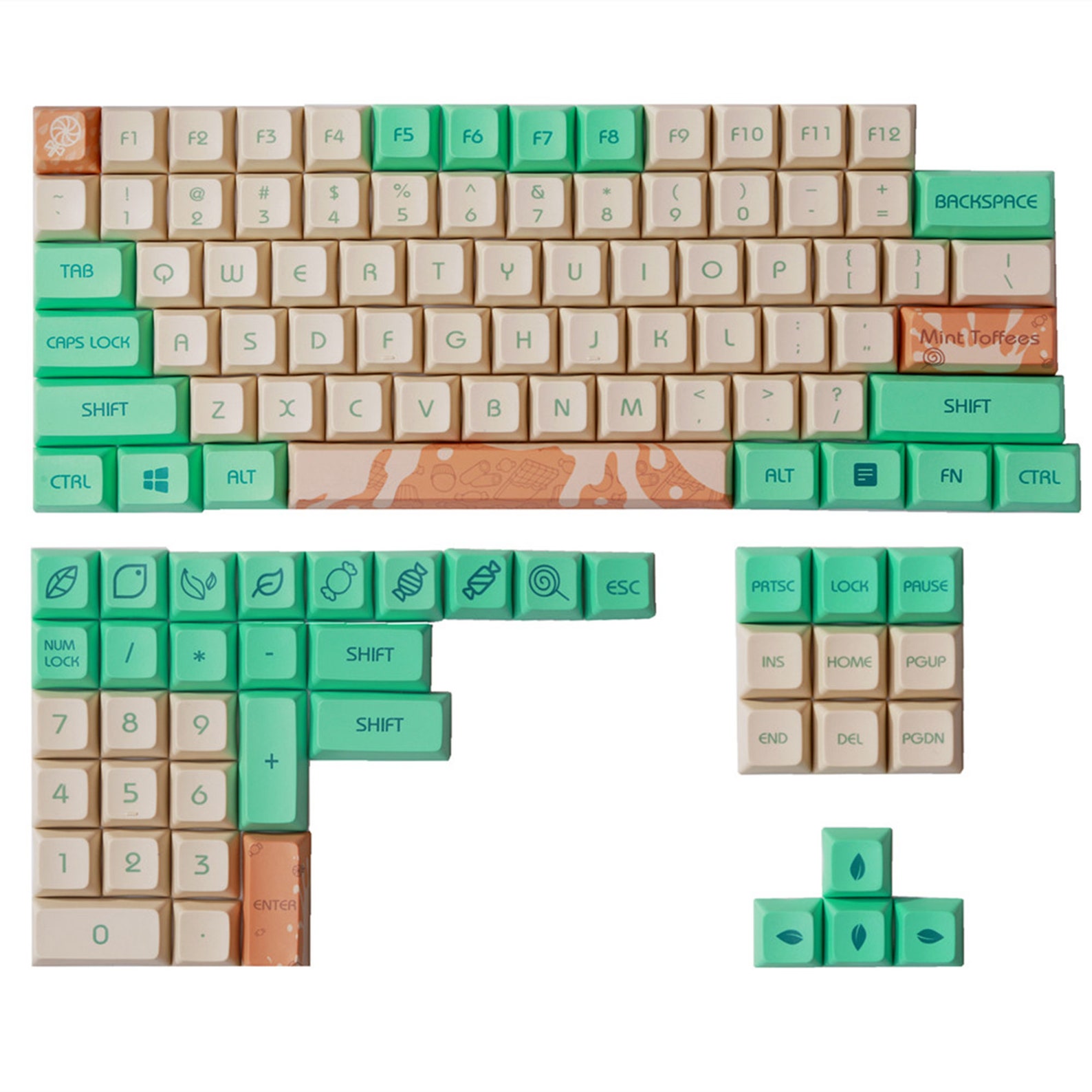 Mint Green Keycap Set PBT Keycap Set Candy Keycap Set XDA Etsy