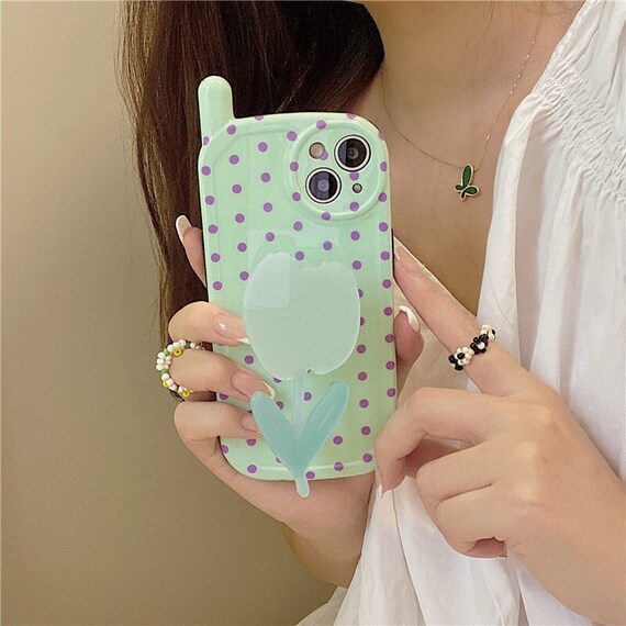 Green Old School Cell Phone Design Iphone Case Retro Iphone Etsy