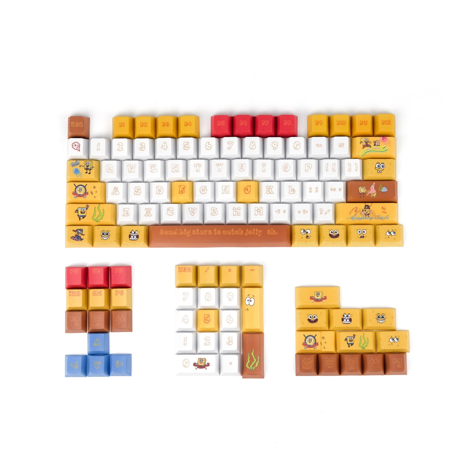 SpongeBob SquarePants Keycaps Set Mechanical Keyboard Keycaps Etsy