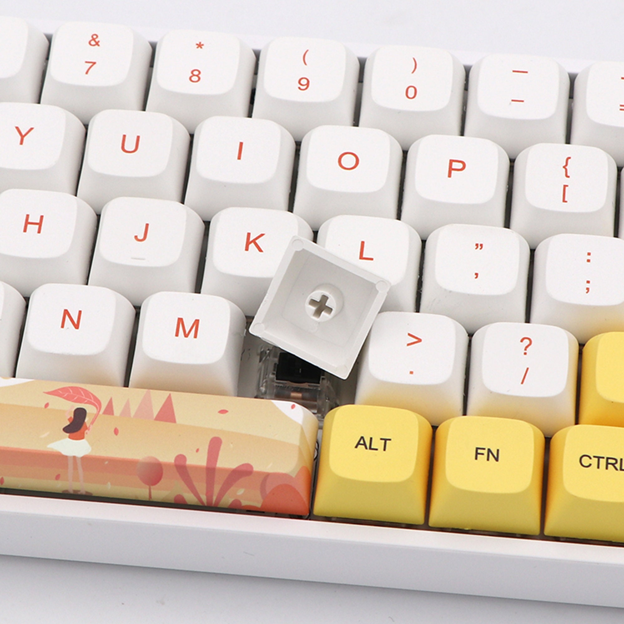 Yellow Keycaps Set PBT Keycap Color Keycap GKA Height Etsy