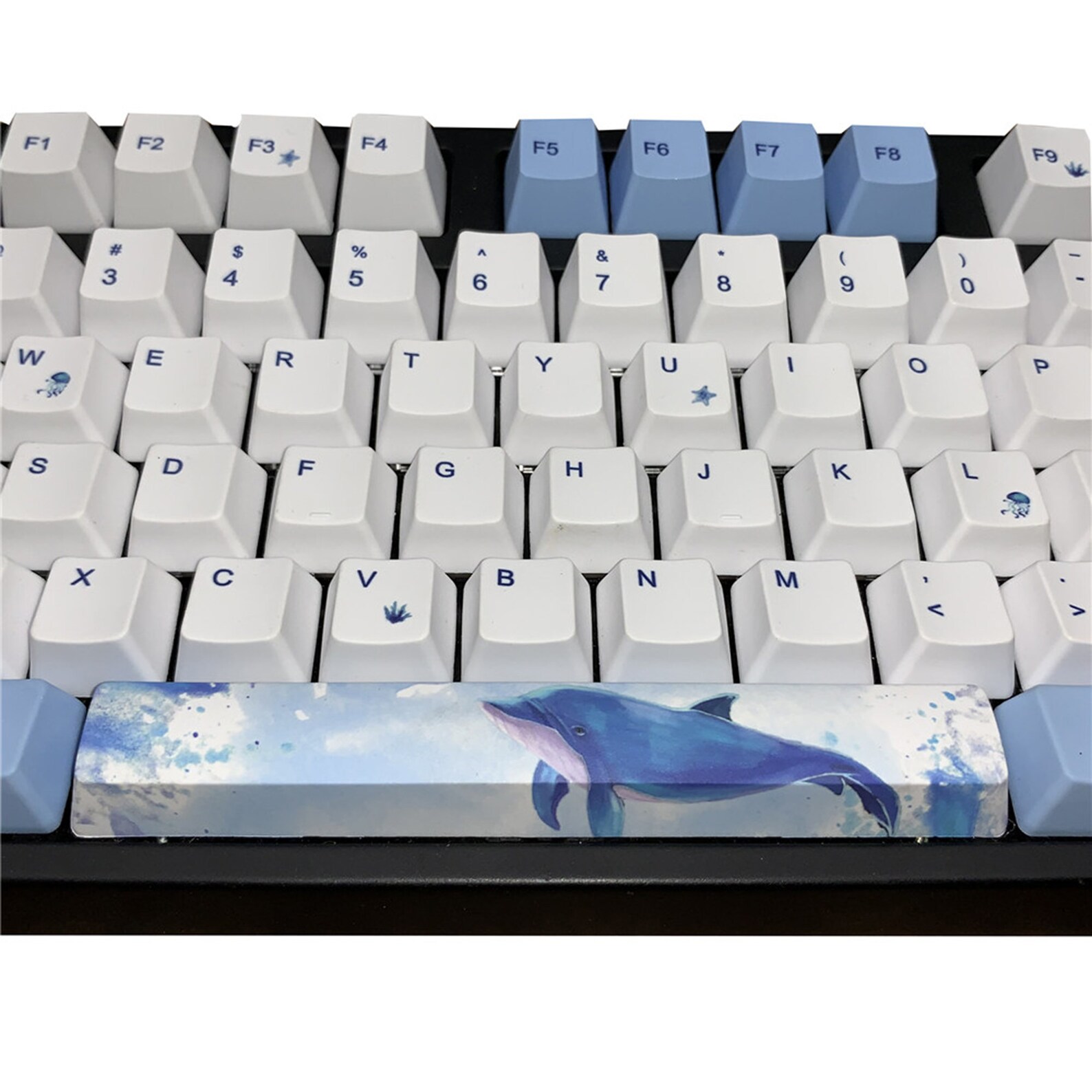 Whales Keycaps Set PBT Keycap Blue Keycap OEM Height Etsy