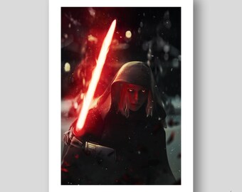 Shin Hati Sith Lord Poster/Art Print by Mizuri with original gallery-quality giclée paper