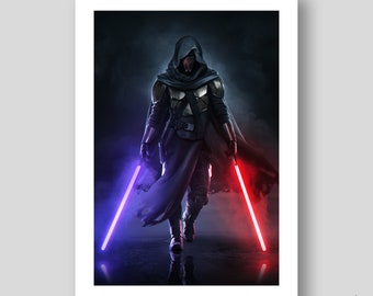 Darth Revan Poster/Art Print by Mizuri with original gallery-quality giclée paper