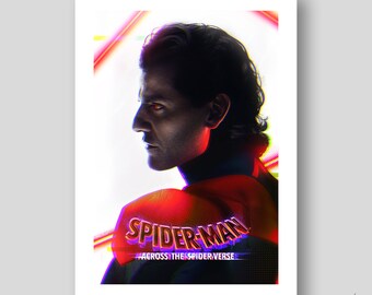 Oscar Isaac as Miguel O'Hara Spiderman-2099 Poster/Art Print by Mizuri with original gallery-quality giclée paper