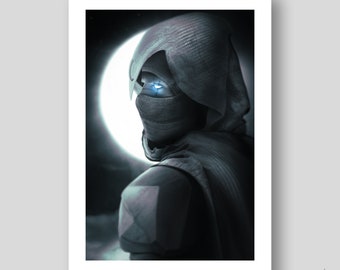 Moon Knight Poster/Art Print by Mizuri with original gallery-quality giclée paper