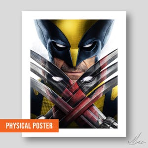 Deadpool and Wolverine Masked Art Print | Premium Giclée Poster | Ideal Gift & Gaming Room Decor | 4x5, 8x10, 12x15 in | Art by Mizuri