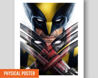 Deadpool & Wolverine Giclée Art Print | Masked Superhero Poster