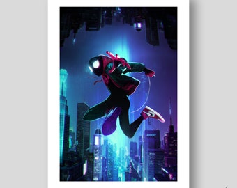 Into the Spider-Verse Poster/Art Print by Mizuri with original gallery-quality giclée paper