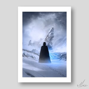 Vader Snow Poster/Art Print by Mizuri with original gallery-quality giclée paper image 1