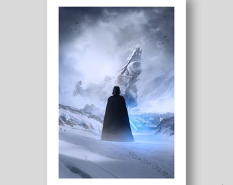 Vader Snow Poster/Art Print by Mizuri with original gallery-quality giclée paper