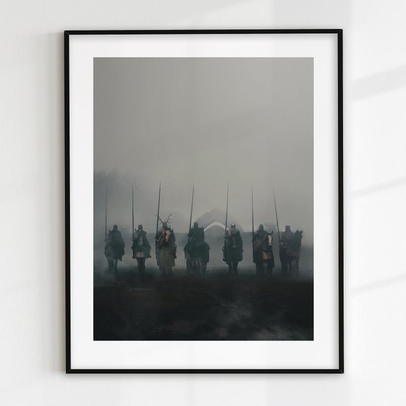 Trial of Seven, Game of Thrones Art Print A Knight of the Seven Kingdoms Poster, Gaming Room Decor Giclée Print image 2