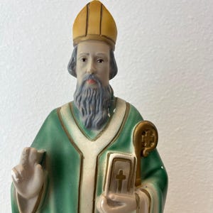 Vintage St Patrick Statue