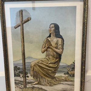 Vintage picture of St. Catherine Tekakwitha