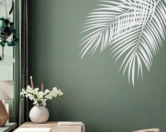 Palm Leaves Wall Decal, Tropical Leaves Wall Art, Palm Tree Leaves Wall Sticker, Tropical Wall Decor, Bedroom Home Living Room Decoration #1
