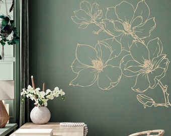 Details about   Wall Vinyl Sticker Decal Beautiful Floral Decoration Living Room Bathroom n207