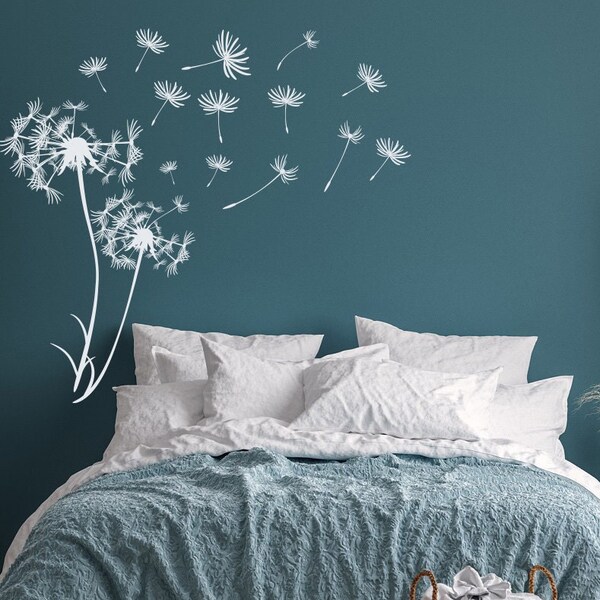 Wall Decal Dandelion Etsy