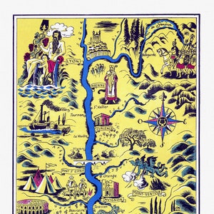 Languedoc: Lucien Boucher, St. Maries de la Mer, 1938 , une carte sur toile de coton épaisse, environ 56x70cm