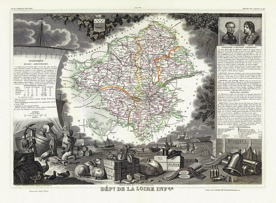 Loire: Levasseur, Dept. De La Loire Infre, 1856