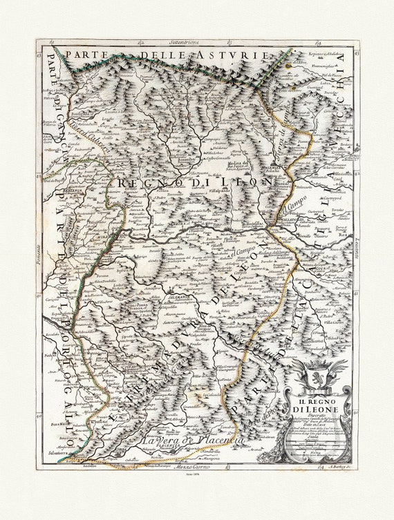 Lyonnais: Rossi, (Giovanni Giacomo de, 1627-1691) Il Regno di Leone, 1696
