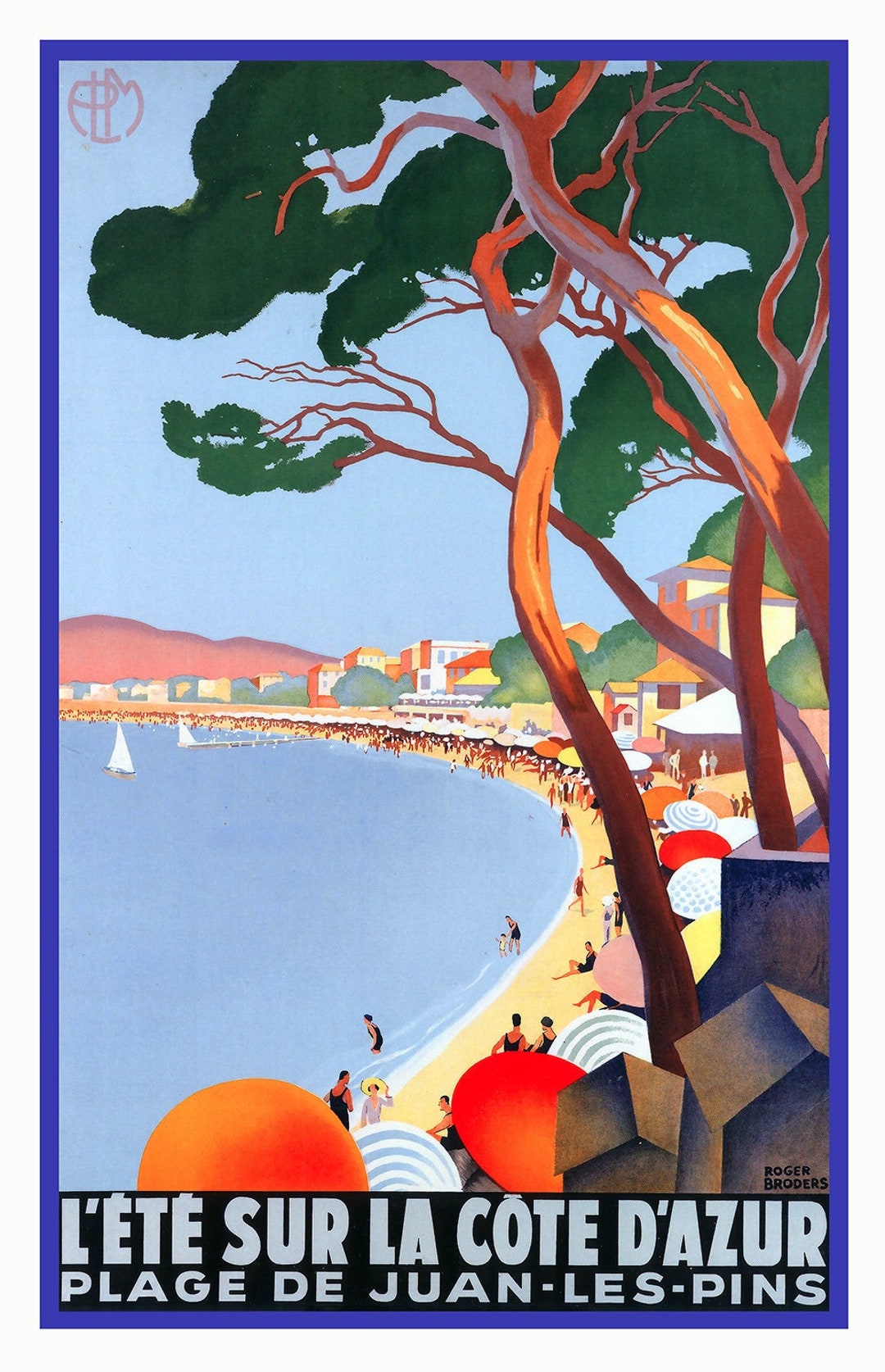 Affiche Vintage La Rochelle - Poster Tourisme 45x60cm (reproduction Neuve)