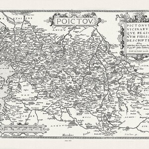Rochemaillet (Michel de la, 1561-1642), Poictou,  Pictonum Vicinarum que Regionum Fidiss Descriptio, 1632