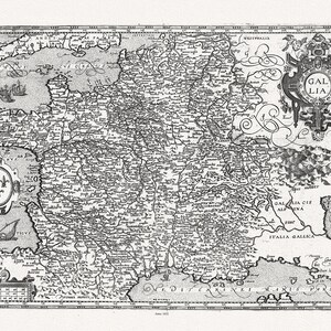 Atlas, Michel de La Rochemaille et Le Clerc, Gallia, 1632