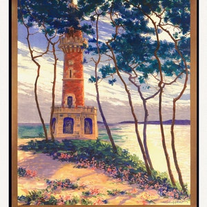 Visitez le Bretagne, 1930, une affiche de voyage sur toile de coton épaisse, environ 45x60cm
