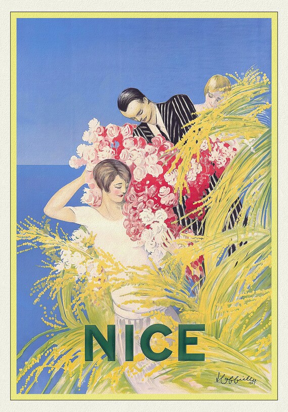 Nice, France, 1927, print on durable cotton canvas, 50 x 70 cm APPROX.
