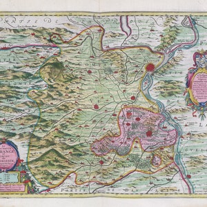 Orange, La Principavté D'Orange, 1665, Blaeu auth.