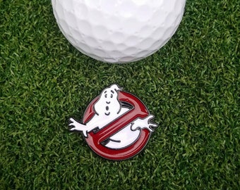 Marcatore magnetico per palline da golf Ghostbusters con incisione laser personalizzata / Gettone di gioco / Gadget per giocatori / Regalo geek / Cosplay / RPG.
