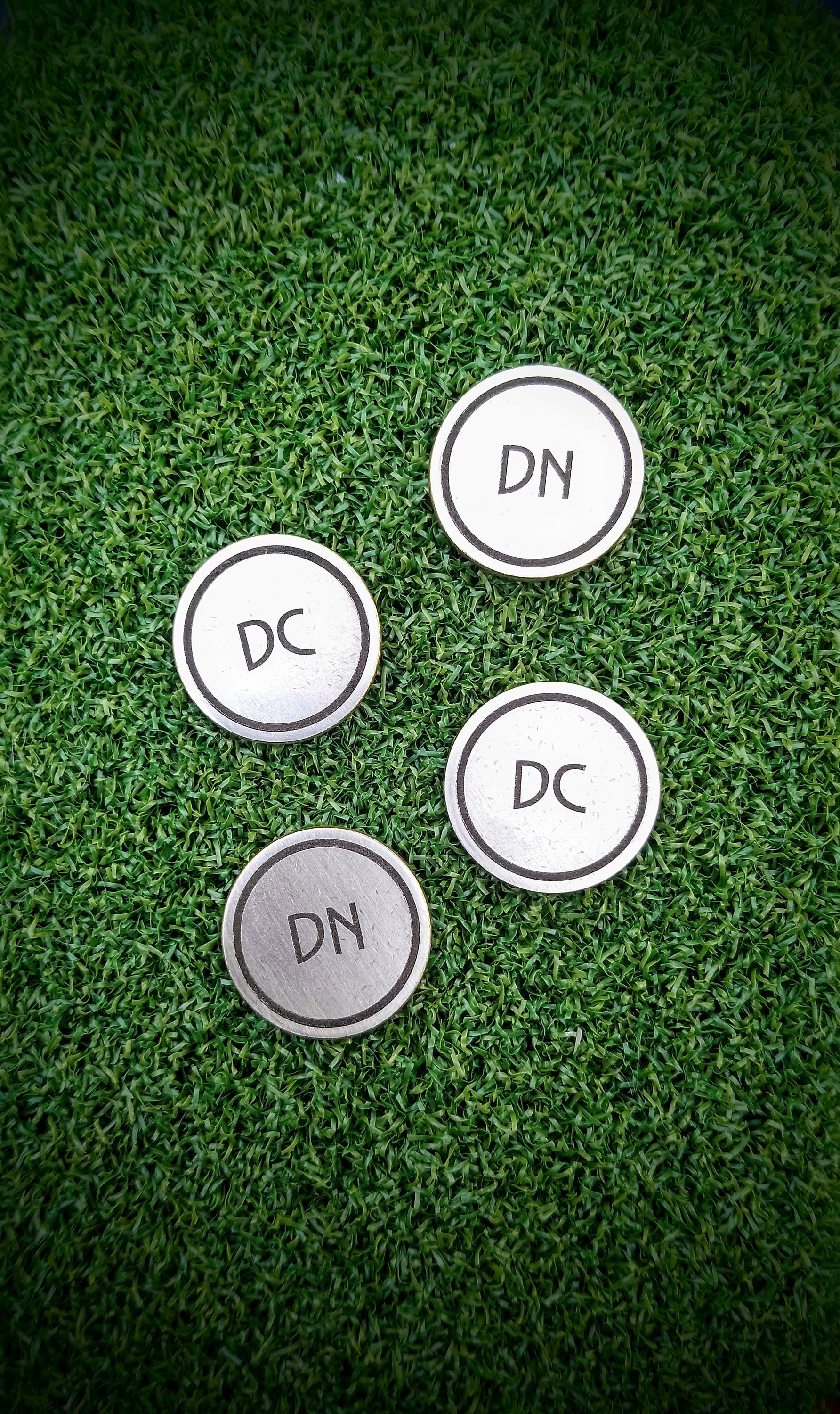 Brass Custom Golf Ball Marker Coin 25mm With Laser Engraved Etsy