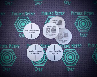 Personalised Steel golf ball marker - Laser engraved custom text, club logo | EDC | Wedding anniversary | Best man gift | Cosplay coin.