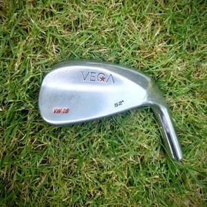 Custom one-off golf club head - Vega VW-06 52 degree wedge. Golfer gift. Paper weight. Custom golf wedge with laser engraving option.