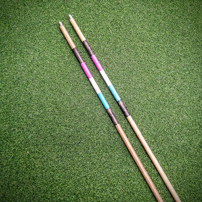 Wooden Alignment Rods Golf Alignment Sticks - Oak Wood 1.0 Metre - Custom Colours and Laser ...