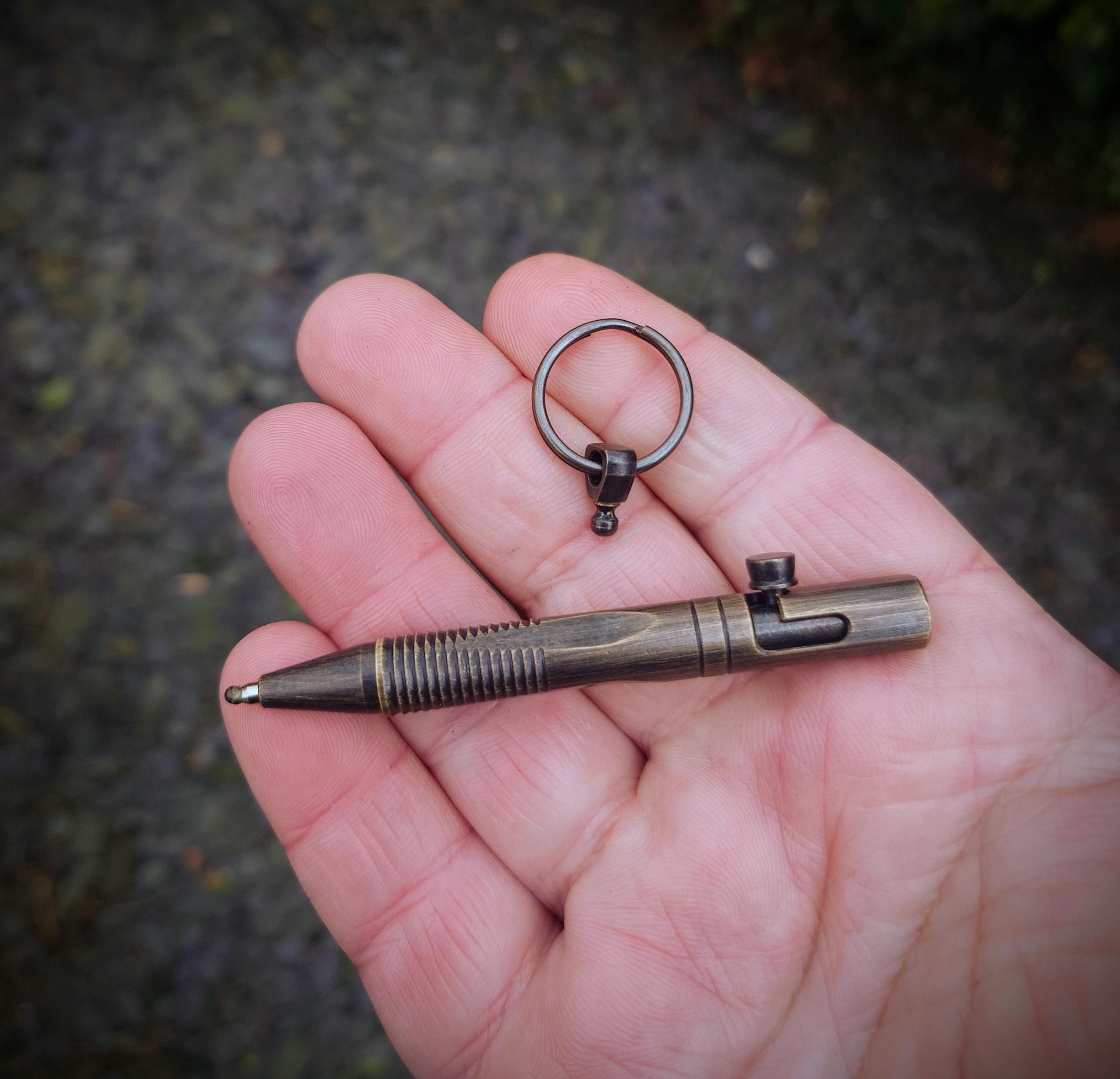 真鍮製レトロミニボルトアクションペン - イニシャル刻印入り | 筆記具