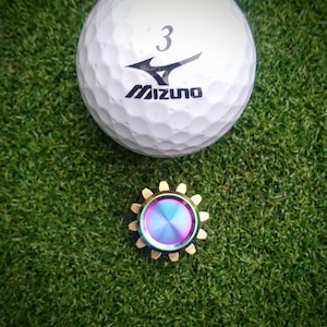 Gyroscope gear metal cog - Personalised fidget spinner. Stress relief toy. Science geek gift. Autism Stim ADHD gift. Golf ball marker.