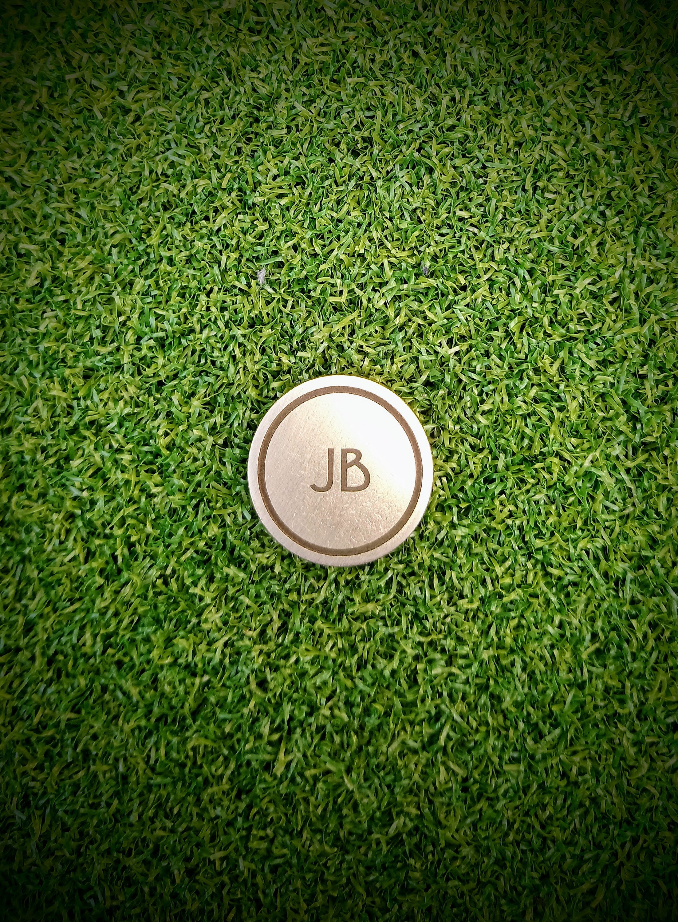 Brass Custom Golf Ball Marker Coin 25mm With Laser Engraved Etsy