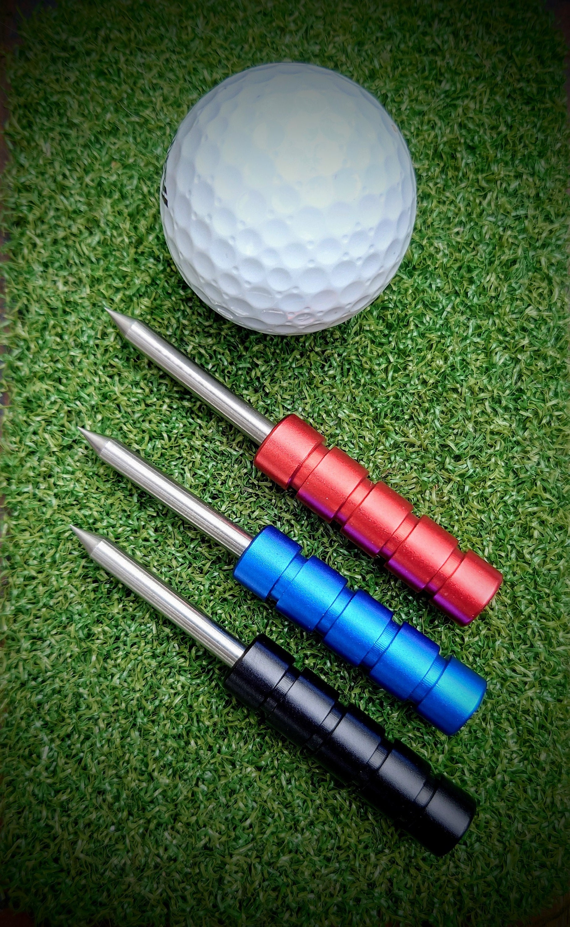 Multi function Anodised Aluminium & Steel golf groove