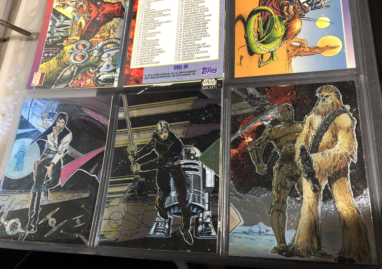 Vintage Complete Set 1993 Star Wars Collector Cards by Topps Etsy
