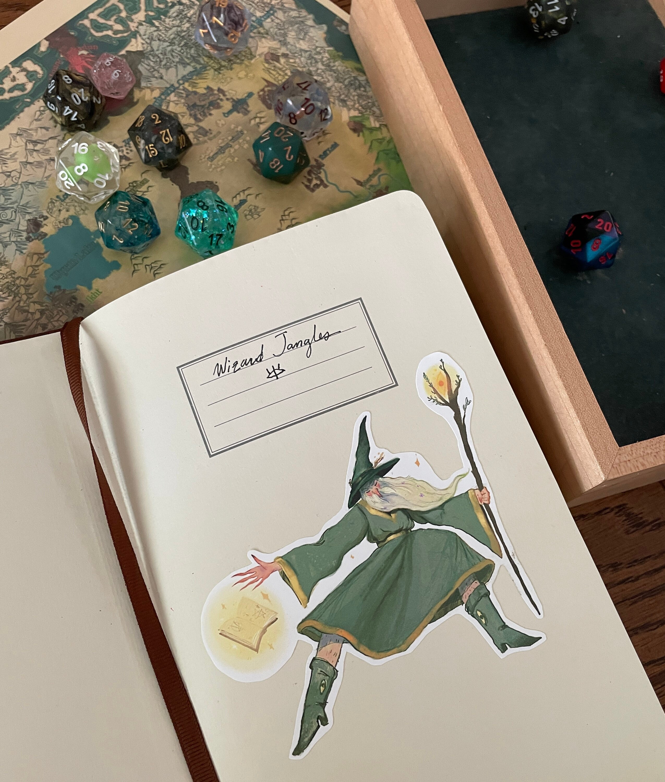 Wizard Sticker Magical Dnd Sticker Wizard Vinyl Sticker for Dungeons ...