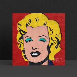 3D Marilyn, Laser geschnittene Dateien SVG, DXF Vektor Pläne, Laser Datei, Laser geschnitten, Laser svg, Laser geschnitten Vorlage, Laser schneiden, Laser Projekte